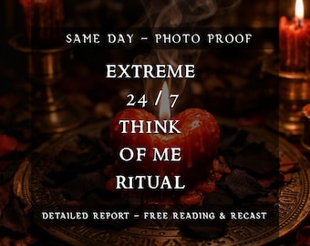 Extreme Think of Me Ritual 24 7 Obsession Spell | Make Them Constantly Think of You | Powerful Love Obsession Magic | Same Day Photo Proof