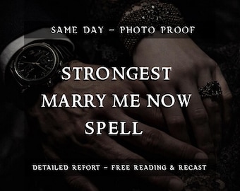 Marry Me Now Spell | Strongest Marriage Commitment Ritual | Obsession Love Binding | Proposal & Wedding Energy Work