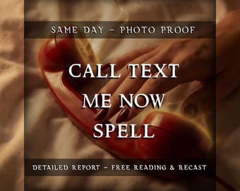 Chiamami, mandami un messaggio ora Incantesimo / Rituale di attrazione della comunicazione per un contatto rapido, attrazione del messaggio, potenziamento della connessione telepatica / Prova fotografica