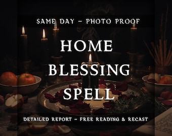 Home Blessing Enchantment | House Cleansing | Negative Energy Cleanse | Peace & Harmony | Home Protection | Safe Space Spiritual Energy Work