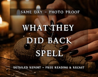 What They Did Back Spell | Karma Return Justice Ritual | Send Back Negative Energy | Revenge Manifestation & Spiritual Payback Work