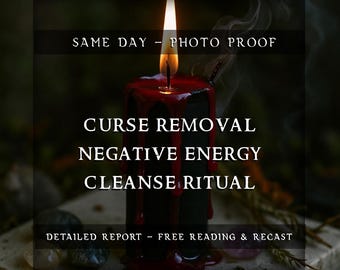 Curse Removal & Negative Energy Cleanse Ritual | Remove Hexes, Break Spiritual Attacks, Aura Purification, Same Day Photo Proof