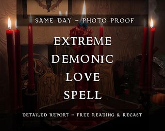 Extremer dämonischer Liebeszauber | Ritual der dunklen Besessenheit | Stärkste Anziehungs- und Verlangensenergie | Fotobeweis für die Ritualarbeit