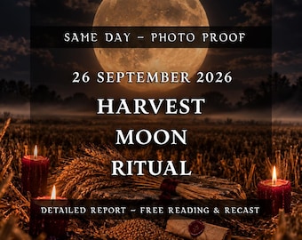 Harvest Moon Blessing | September 2026 Full Moon | Abundance, Gratitude & Release | Prosperity Energy | Lunar Renewal Session