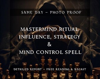 Mastermind Ritual | Mental Focus & Strategy Boost Spell | Influence Mindset Energy Work for Clarity | Confidence Personal Power