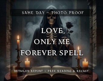 Love Me Forever Spell Ritual | Deep Love Binding Energy Work for Commitment Obsession & Unbreakable Connection | Custom Ritual