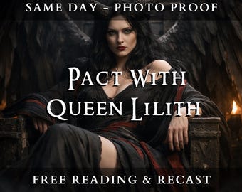 Lilith Pact Ritual | Dark Feminine Power | Seduction Spell | Love Attraction | Confidence Boost | Energy Shift | Aura Glow | Photo Proof