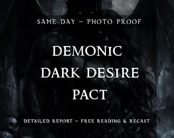 Pacto de Deseo Oscuro Demoníaco / Ritual de Obsesión Prohibida y Atracción Intensa / Energía de Atadura de Amor mediante Contrato de Sombras / Manifestación de Seducción