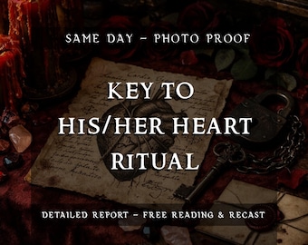 Key To His/Her Heart Ritual | Unlock Love Emotional Devotion Spell | Deep Romantic Connection & Commitment Activation | Powerful Love Work