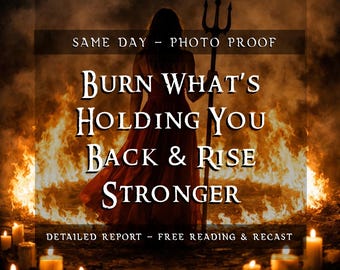 Rebirth & Power Activation Ritual | Release Blockages | Rise Stronger Energy | Let Go Transformation | Fire Cleansing Ritual | Photo Proof