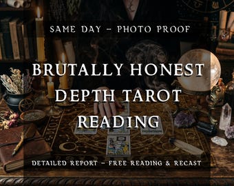 Brutally Honest Depth Tarot Reading | No Sugarcoating Psychic Insight | Love Career Truth Tarot Spread | Same Day Reading