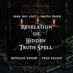 Unveil Hidden Truth Spell | Reveal Lies Secrets | Truth Revelation Ritual | Expose Deception & Hidden Intentions | Psychic Clarity Ritual
