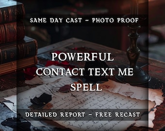 Contact Me Spell | Powerful Communication Energy | Text Call Reconnect Ritual | Reignite Lost Connection | Telepathic Attraction Magic