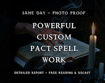 Custom Pact Work | Personalized Spiritual Agreement | Energy Contract & Intention Binding | Advanced Custom Energy Work | Photo Proof