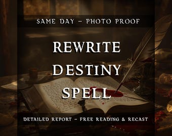 Rewrite Destiny Spell | Change Life Path | Manifest New Reality | Transform Karma, Attract Luck, Success & Positive Alignment