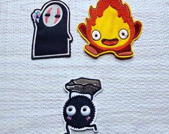 Studios Ghibli Spirited Away Embroidered Fabric Patch Iron On Patch Crafts Diy