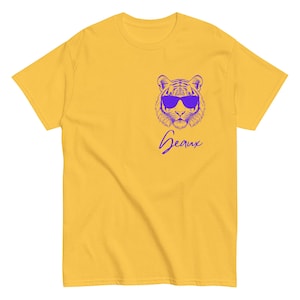Purple and Gold Tigers Shirt, Cute Louisiana Shirt, mardi gras shirt, Tigers Game Day, Football,Baton Rouge Shirt,Fan Shirt, lsu football