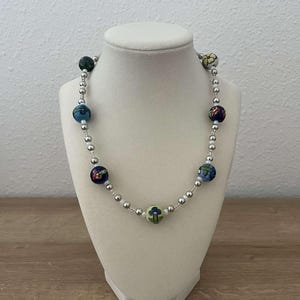 unique colorful beaded necklace