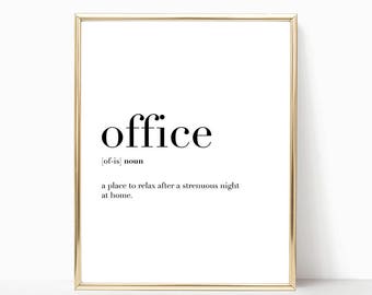 Office quote | Etsy