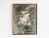 Roses Painting, Antique Art, Vintage Print, Still Life Painting, Oil Painting, Printable Art