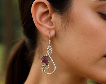Dainty Cubic Zirconia Drop Earrings: Sterling Silver Bridal Jewelry