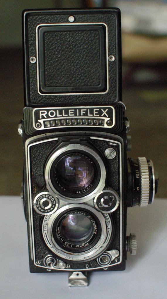 Foták Rolleiflex Compur Carl Zeiss Jena Franke a Heidecke Braunschweig
