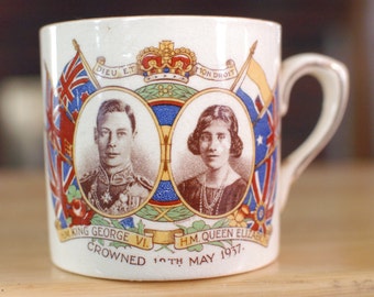 【希少】イギリス王室 ジョージ6世 戴冠記念　マグカップ 戴冠式の記念品 1937年5月12日 ジョージ6世陛下 - Etsy 日本