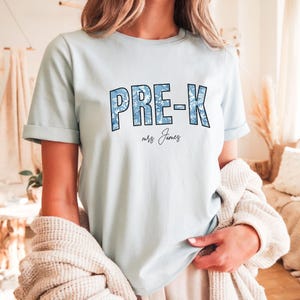 Pre K Shirt, Pre-K Teacher Team Shirts, Back to School Teacher Tee, Teacher Appreciation Gift, Custom Teacher shirt, Preschool Crew,