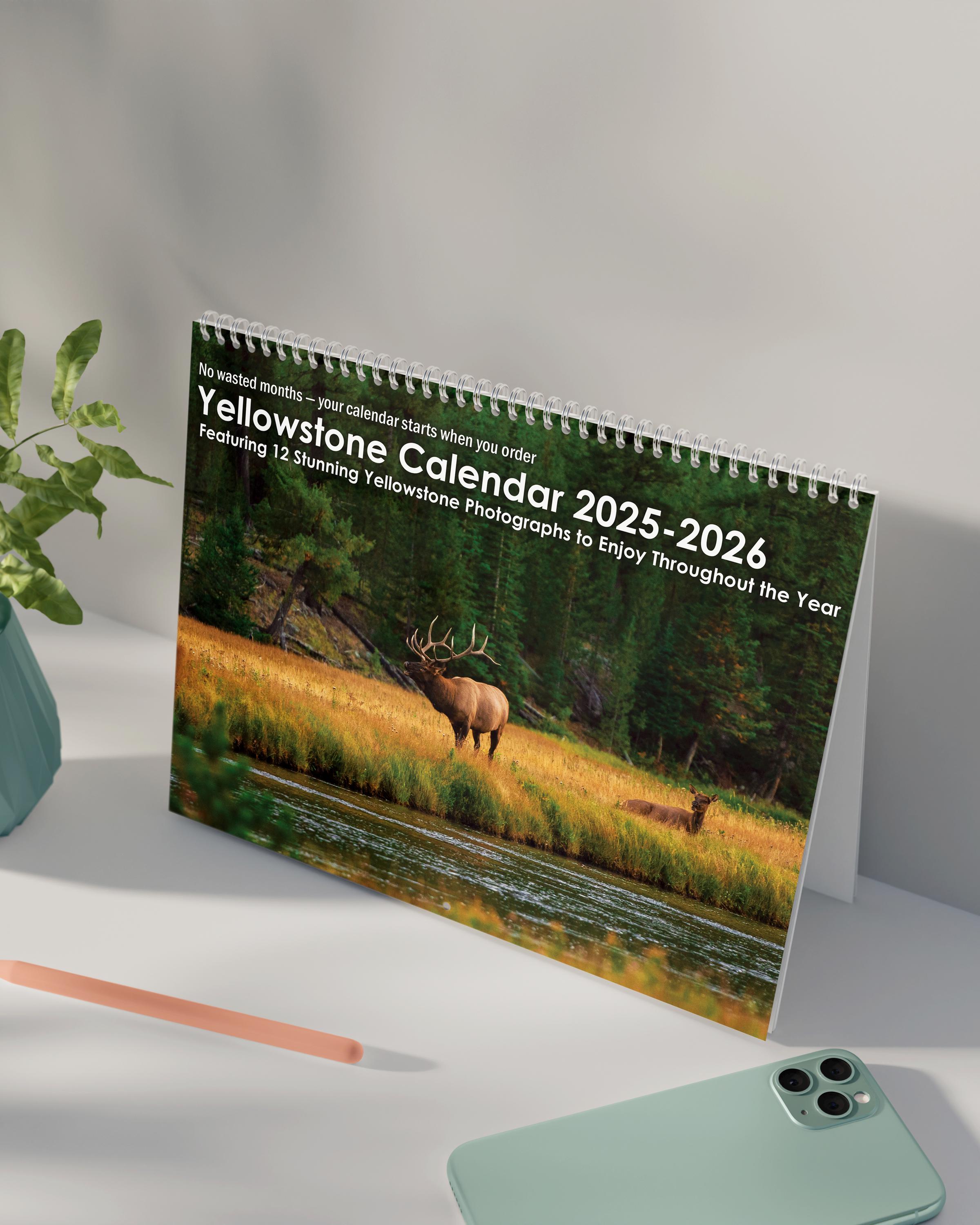 Yellowstone Calendar 2026 | Wall Calendar Featuring Stunning