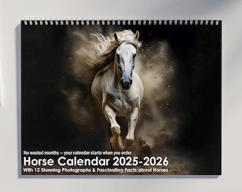 Horse Calendar 2026: Featuring Stunning Horse Photography, Fascinating Horse Facts, and US Holidays Marked | Horse Gifts