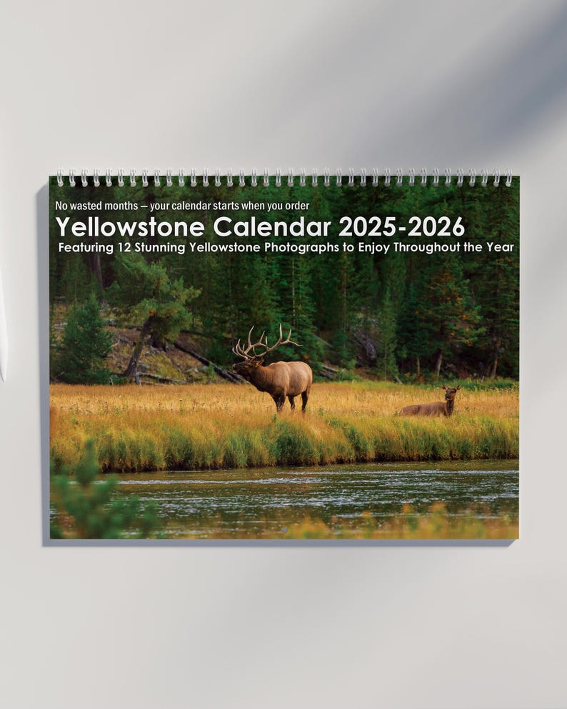 Yellowstone Calendar 2026 | Wall Calendar Featuring Stunning
