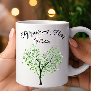Personalized Medical Mug: Heart Tree Design, Nurse Doctor Gift