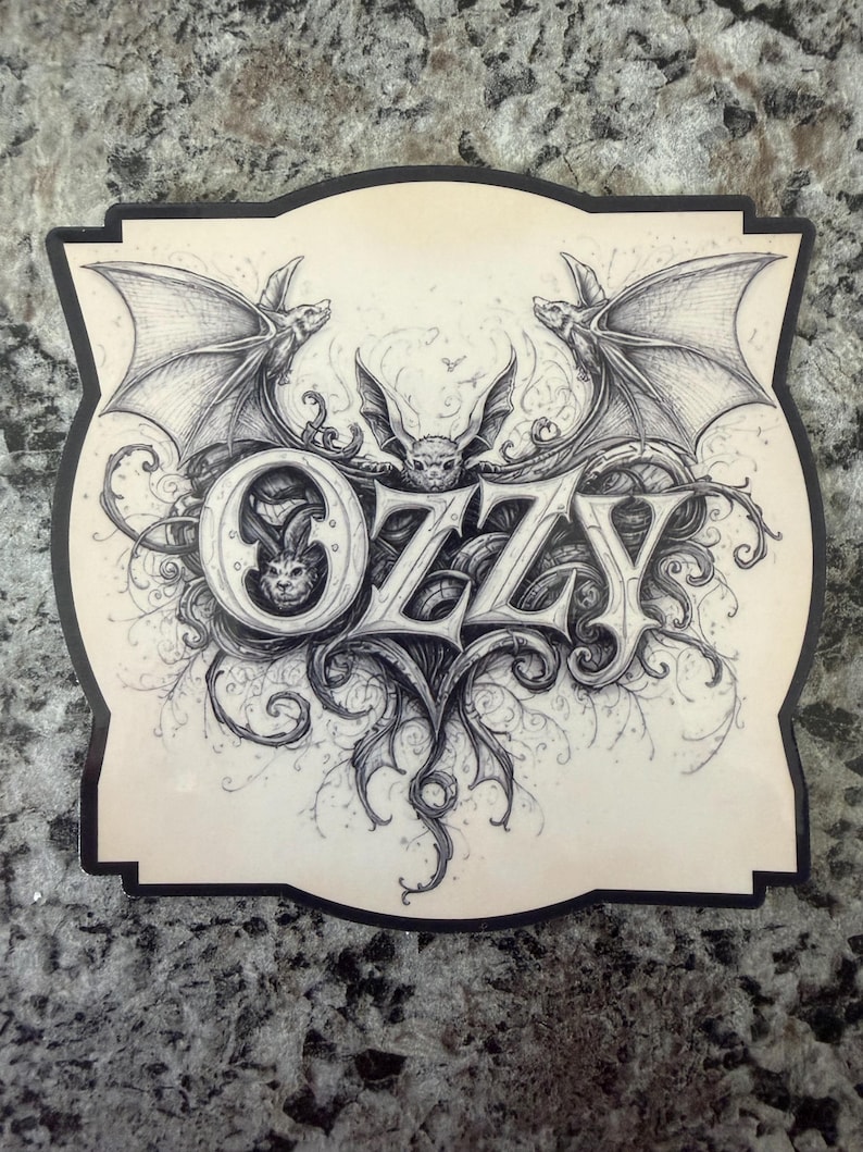 Ozzo Sticker Ozzy Tribute Sticker - Etsy