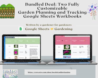 Bundled Deal- Ultimate Garden Planner & Cut Flower Spreadsheets: Interactive Google Sheets (Digital Download)