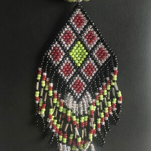 Garnet Necklace, Gemstone Necklace, Cowgirl Necklace, Western Necklace, Beaded Necklace, Tribal Necklace, Pendant necklace
