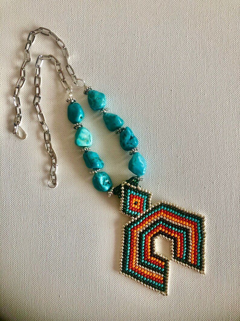 Naja Jewelry Naja Necklace Western Necklace Gemstone Necklace Tribal Necklace Beaded Necklace Boho Necklace,