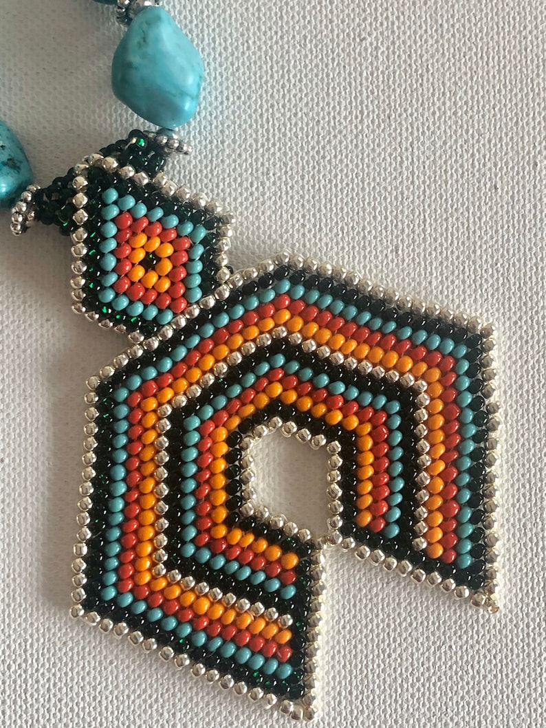 Naja Jewelry Naja Necklace Western Necklace Gemstone Necklace Tribal Necklace Beaded Necklace Boho Necklace,