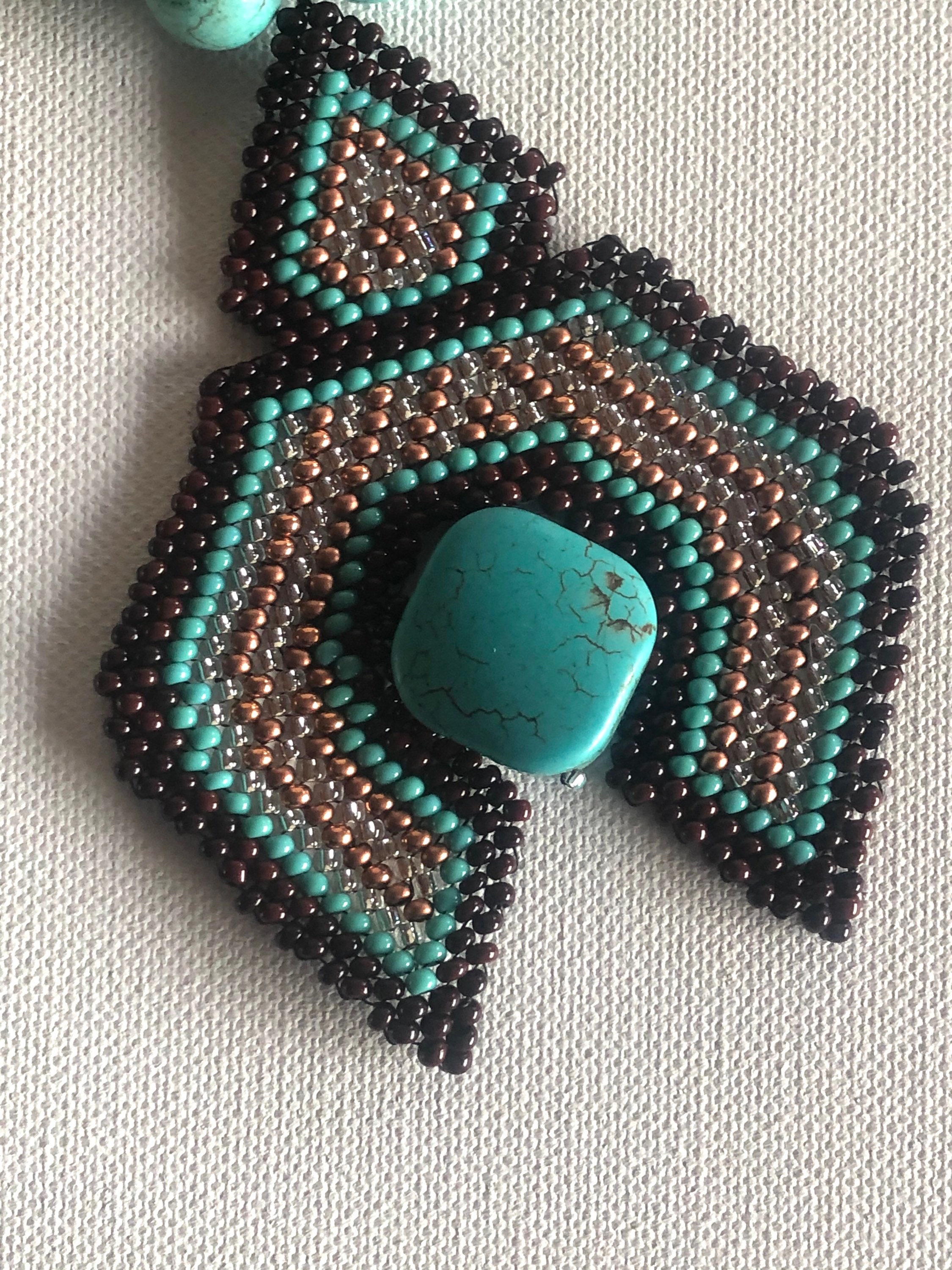 Turquoise Necklace Gemstone Necklace Naja Jewelry Naja Etsy