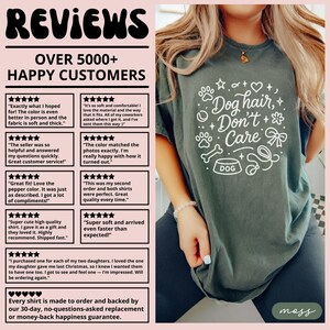 Dog Hair Dont Care Graphic Tee, Funny Pet Lover Shirt, Dog Owner Gift, Casual Wear, Unisex Casual Tee, Over 5000 Happy Customers