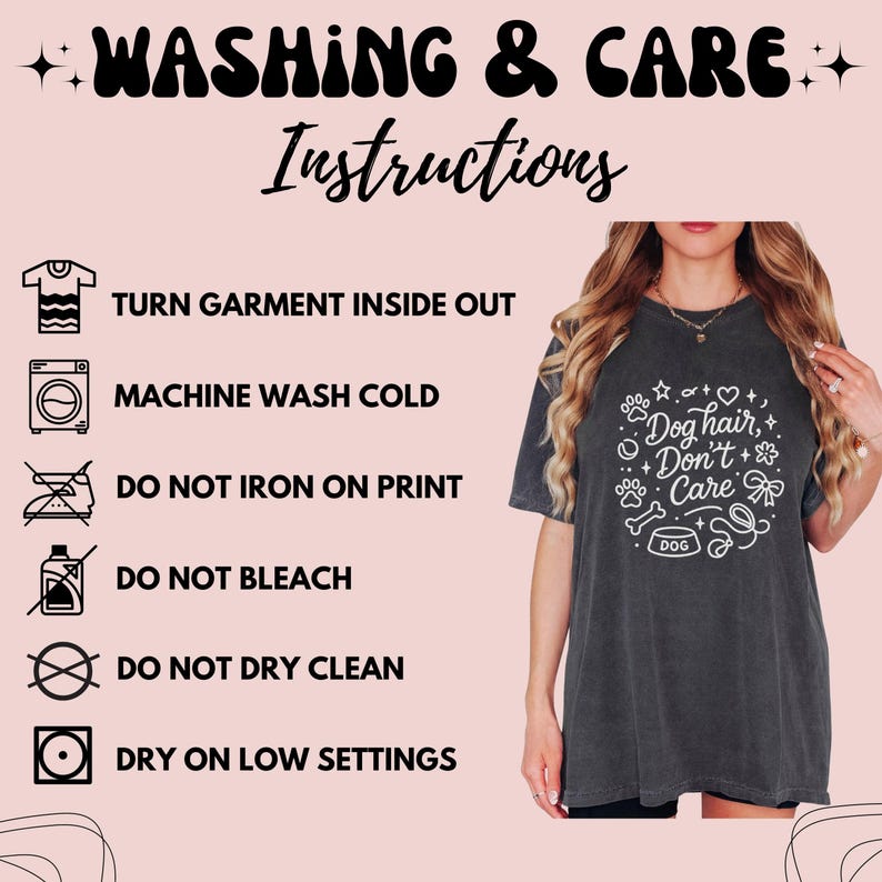 Dog Hair Don't Care Shirt, Casual Graphic Tee, Comfortable Dog Lover Outfit, Funny Pet Owner Gift, Cute Dog Mom Apparel