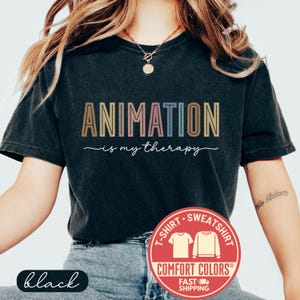 Comfort Colors® Animation Fan T-Shirt, Animation Lover T-Shirt, Animated Movie Tshirt, Animator Shirt, Film Student Sweatshirt, Animation