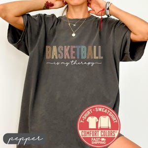 Comfort Colors® Basketball Shirt, Retro Basketball T-Shirt, Basketball Mom Tee, Basketball Player Shirt, Team Gift, Basketball Sweatshirt