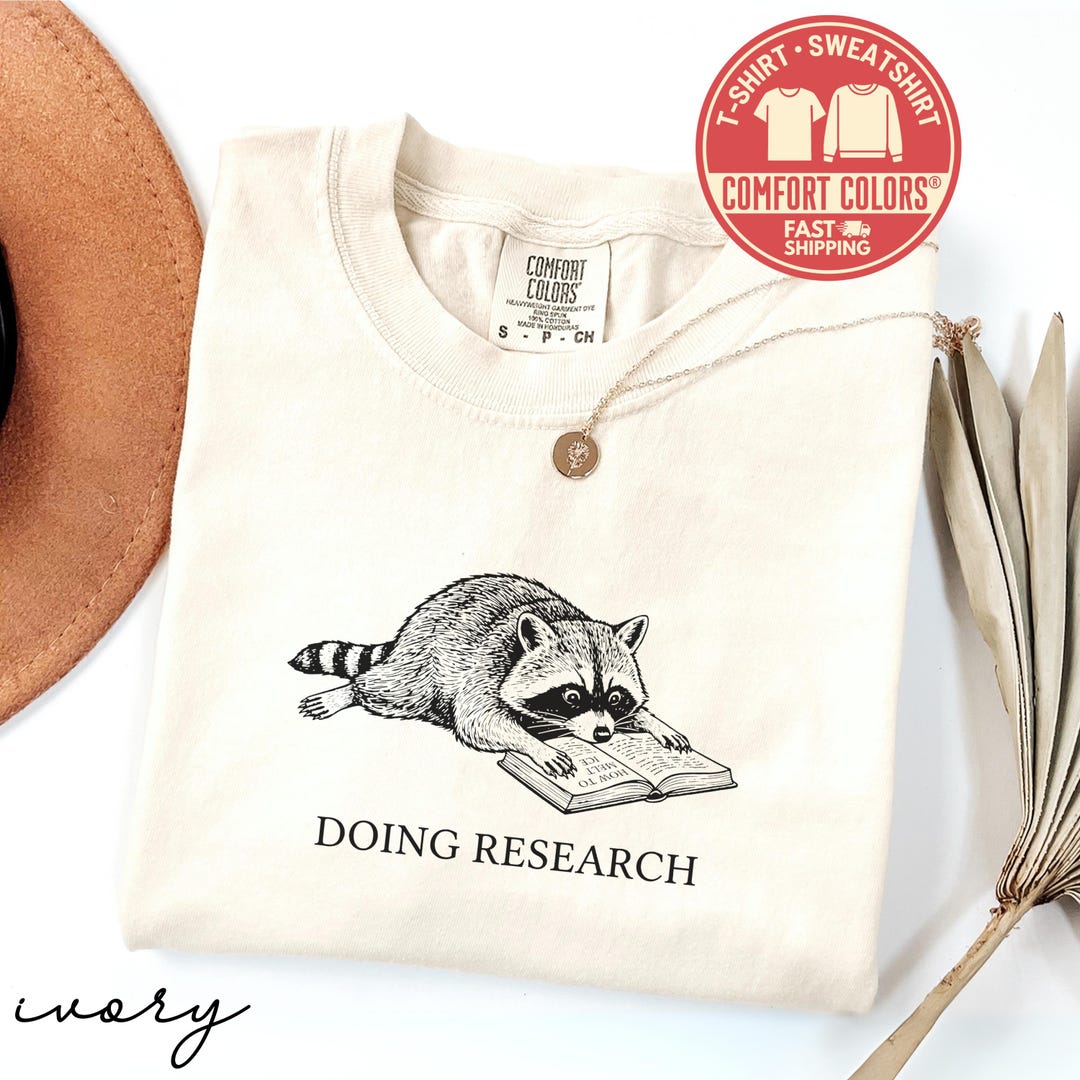 Comfort Colors Subtle Anti ICE Protest Raccoon Shirt Doing Research How ...