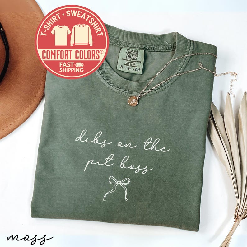 Dibs on the Pit Boss Shirt, Funny BBQ Tee, Casual Outdoor Cooking T-shirt, Grilling Enthusiast Gift, Fathers Day Present