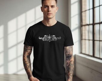 Camiseta con insignia de alistado de la Guardia Costera: Ropa patriótica de la Guardia Costera de EE. UU.