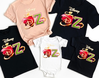 Descendants Zombies World Tour Matching Family Shirt - Disney The Rise Of Red Group Family Tshirt - Descendants Concert Music Festival 2025