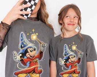 Fantasia Sorcerer Mickey Comfort Colors® Shirt, Walt Disney Fantasia Mickey Shirt, Disney Tee, Disney 2026 Trip Disney Vacation Tee