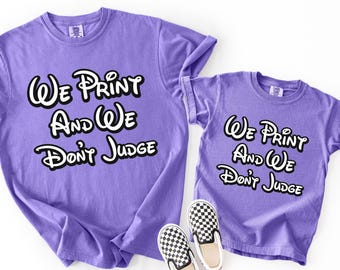 Comfort Colors® Custom Printed Cotton T-Shirt, Anniversaries, Weddings, and Special Occasions  Personalized Design, Small Business Logo Tee