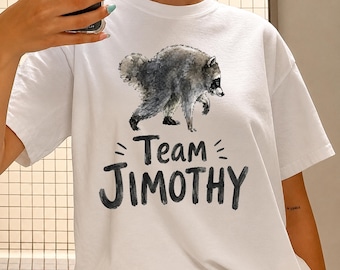 Comfort Colors® Jimothy Raccoon Viral Shirt, Team Jimothy Shirt, Funny Team Jimothy Tee, Retro Graphic T-Shirt, Trendy Unisex Shirt