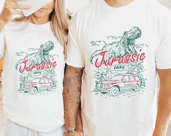 Maglietta Comfort Colors® Disney Jurassic World, maglietta Jurassic Park, maglietta vintage con dinosauri, maglietta con grafica del film retrò, regalo per i fan di Jurassic Park